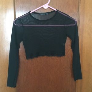 Sheer crop top